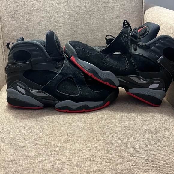 Jordan 8 retro black cement 2017 size 8 - Picture 2 of 5